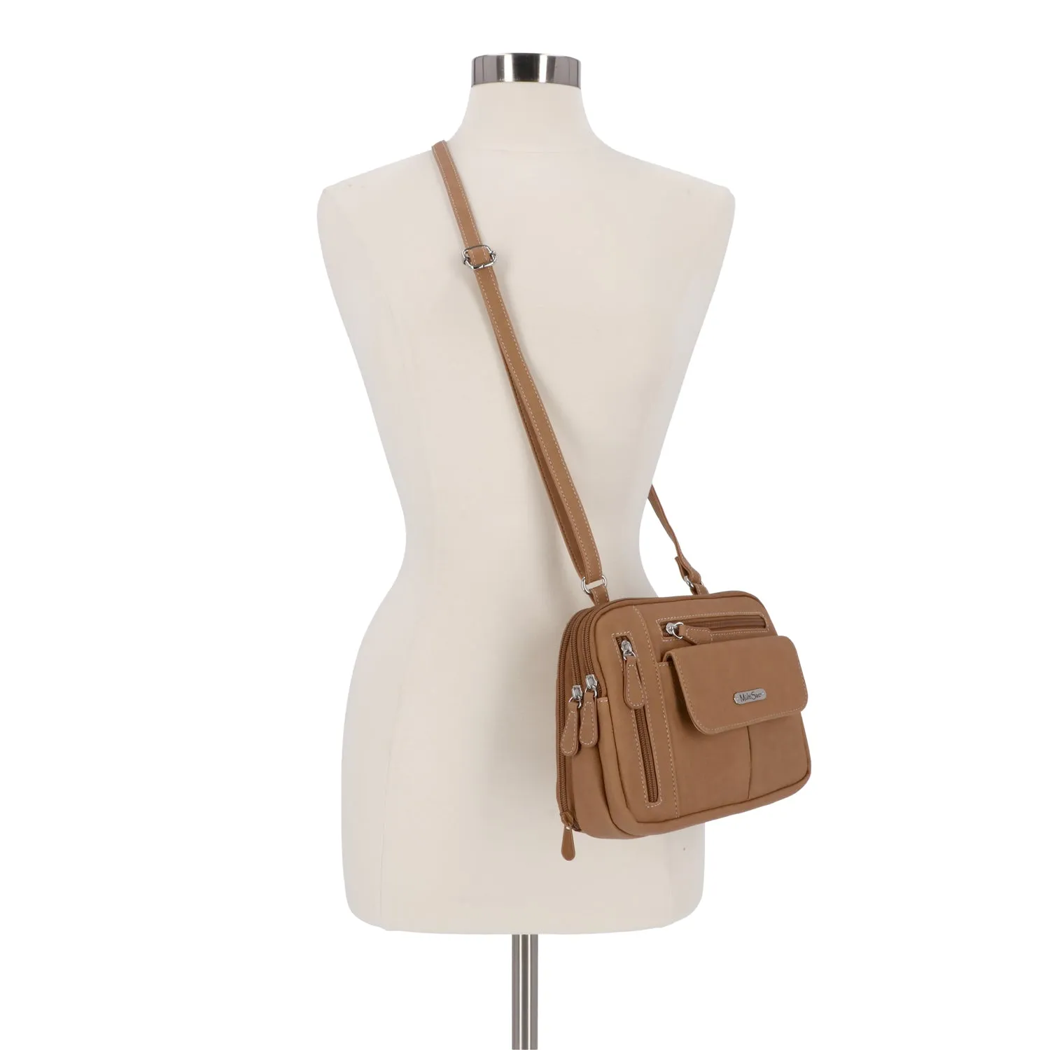 Zippy Triple Compartment Crossbody Bag