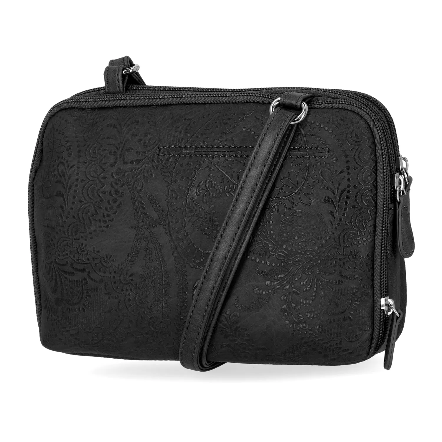 Zippy Triple Compartment Crossbody Bag