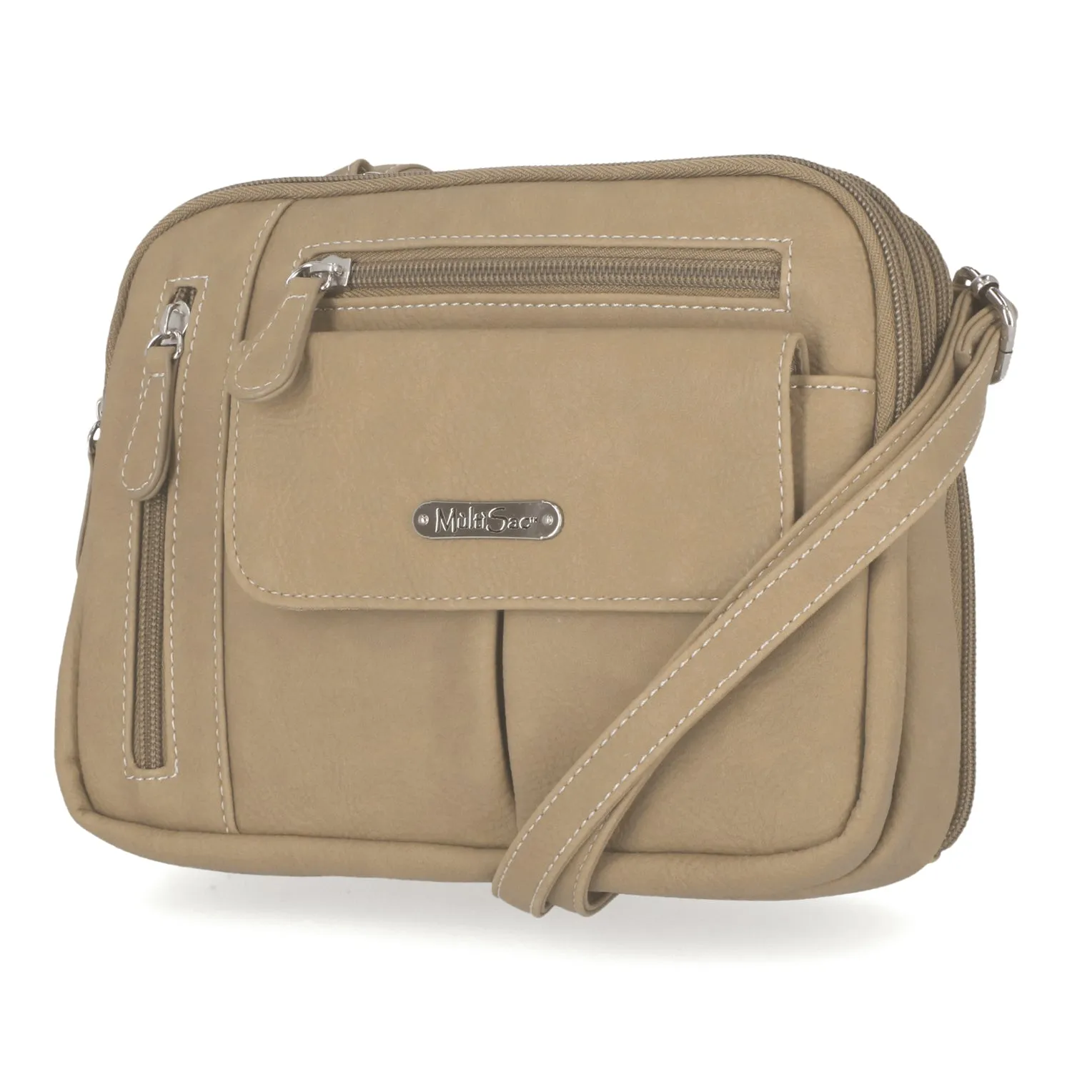 Zippy Triple Compartment Crossbody Bag