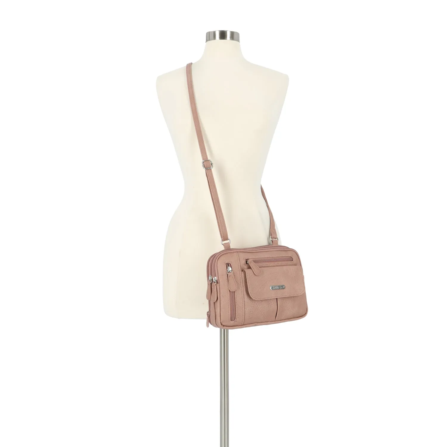 Zippy Triple Compartment Crossbody Bag