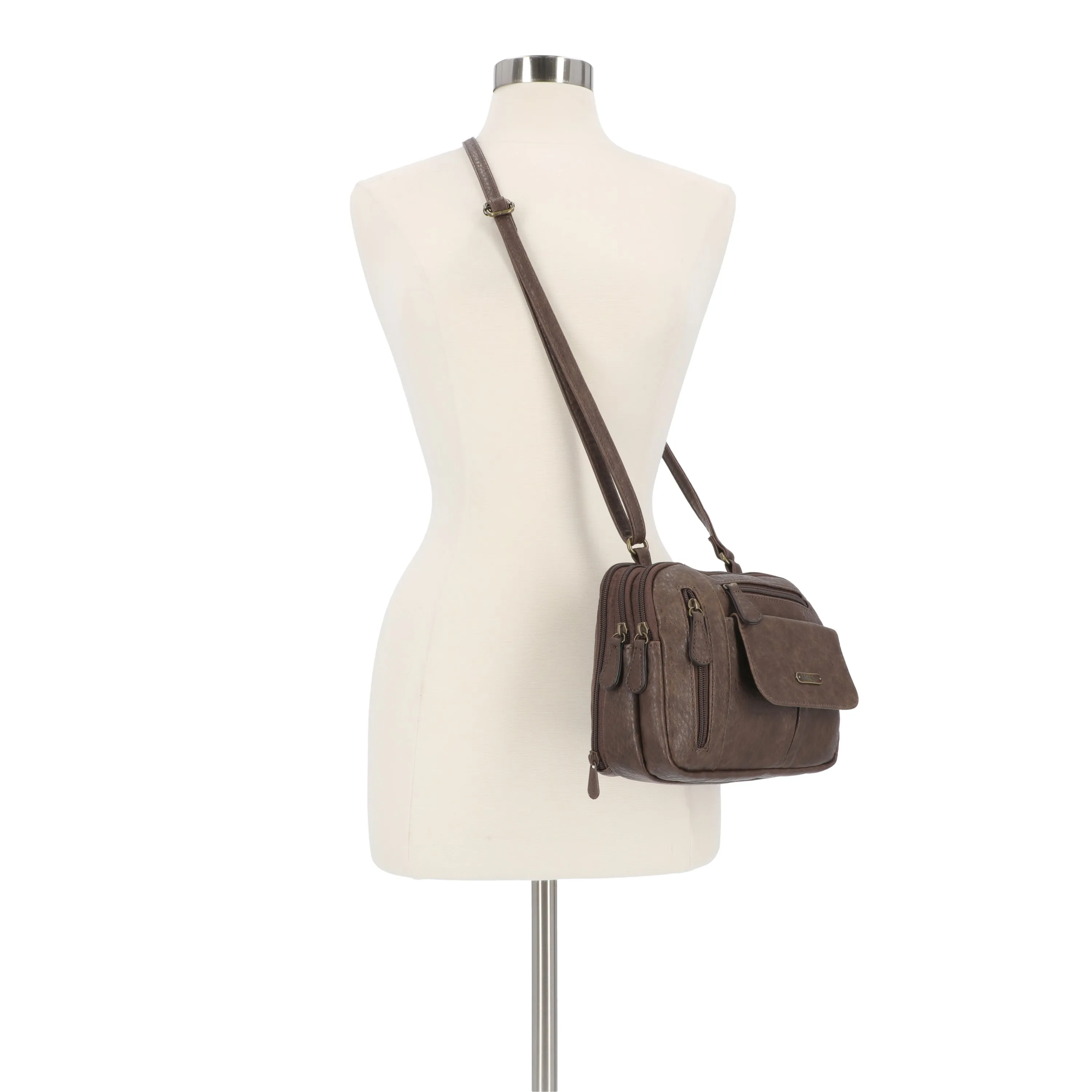 Zippy Triple Compartment Crossbody Bag