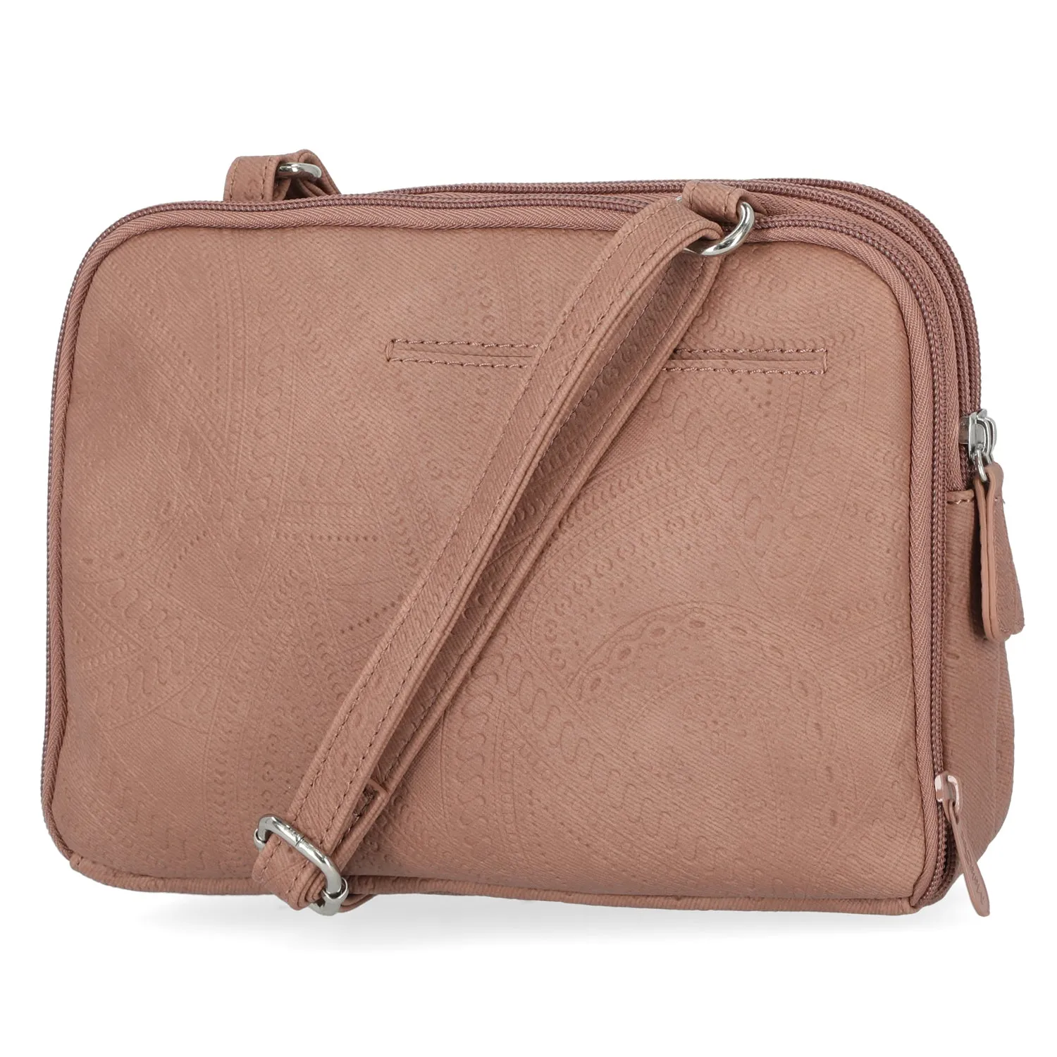 Zippy Triple Compartment Crossbody Bag