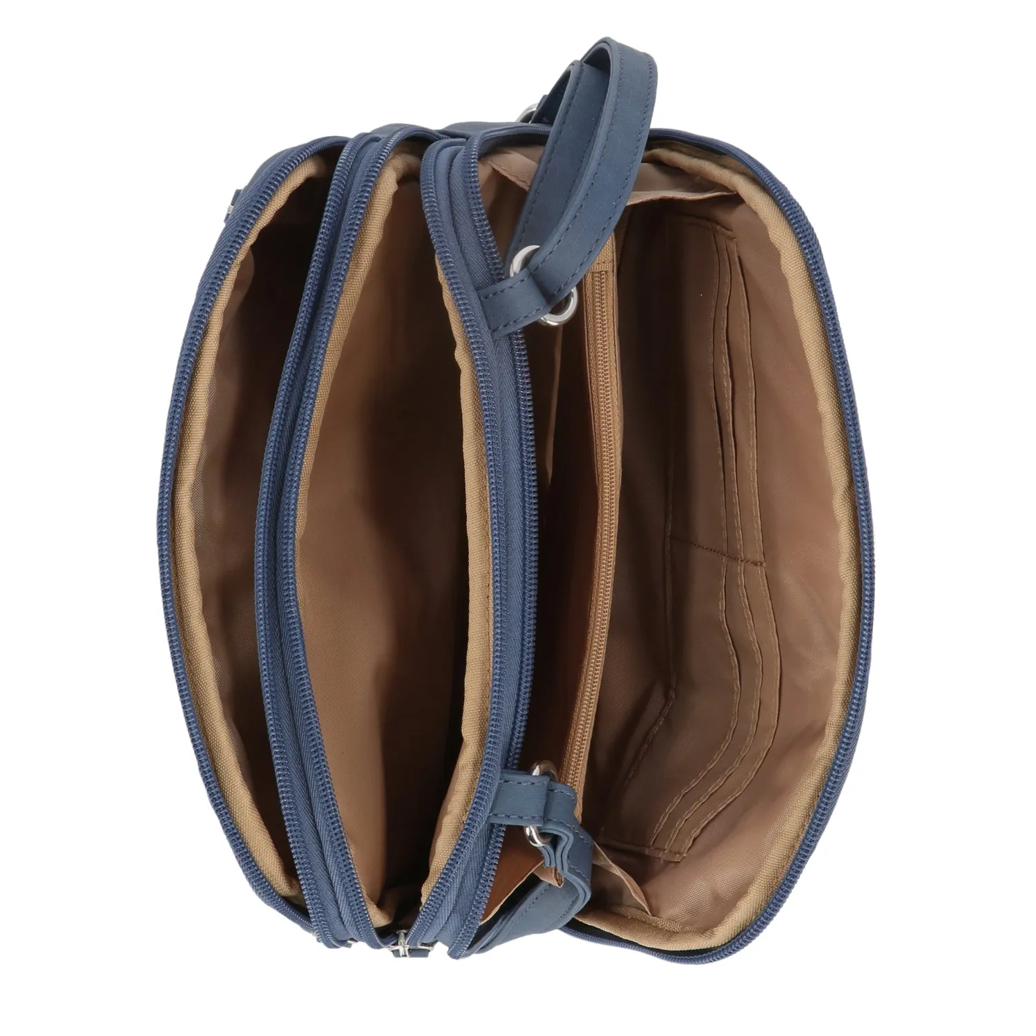 Zippy Triple Compartment Crossbody Bag