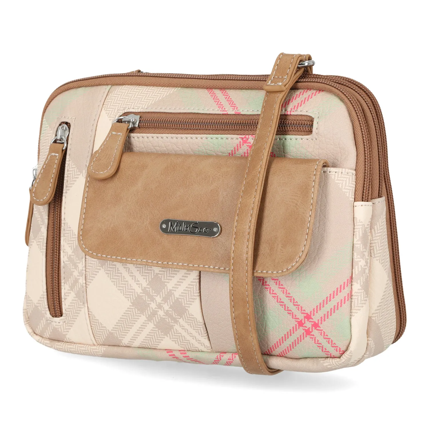 Zippy Triple Compartment Crossbody Bag